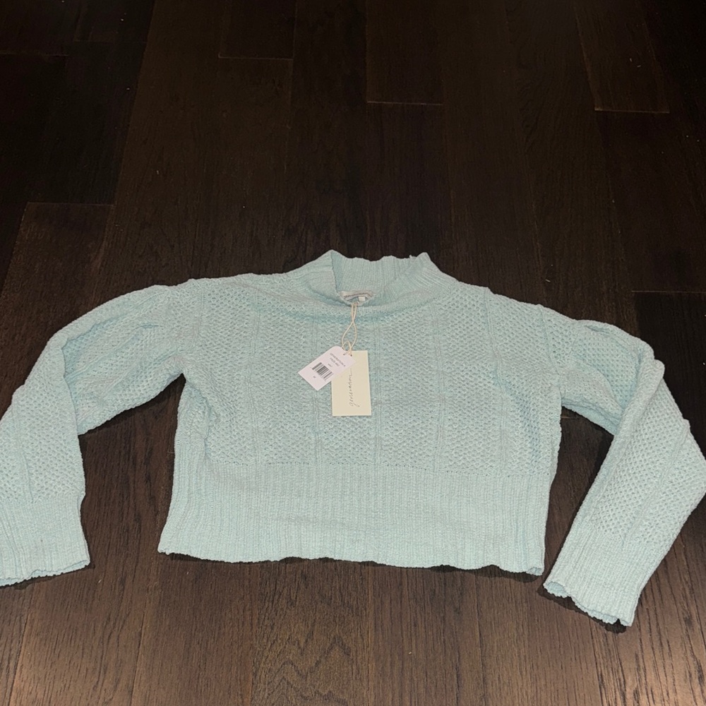 GENERATION Y Soft Blue Knit Top NWT